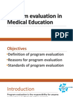 Program Evaluation