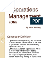 Operationsmanagement - Introduction