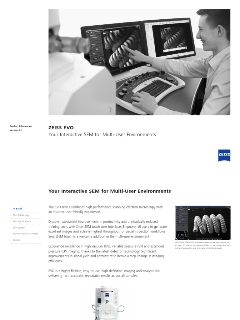 EN 42 011 092 EVO Rel 4-0 | PDF | Scanning Electron Microscope ...