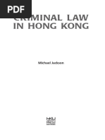 Criminal Law in Hong Kong