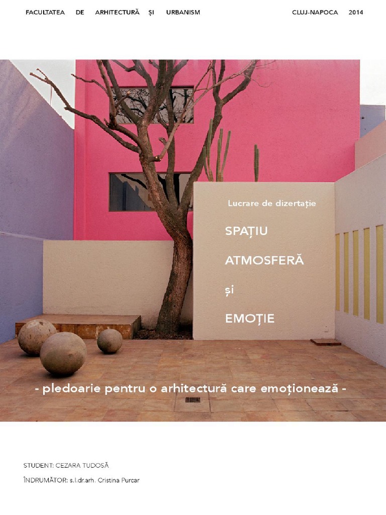Spatiu Atmosfera Si Emotie PDF | PDF