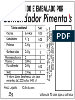 Etiquetas Comendador Pimentas