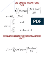 N U X X F U A U C: 1-D Discrete Cosine Transform