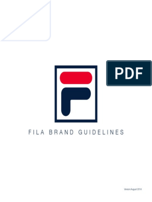 Afvise Mold besøgende FILA Brand Guideline | PDF | Logos | Helvetica