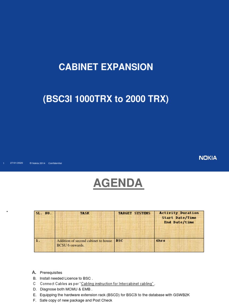 BSC Cabinet Expansion | PDF | Telecommunications | Electrical Engineering