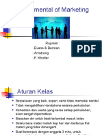 Fundamental of Marketing: Rujukan: Evans & Berman Amstrong P. Khotler