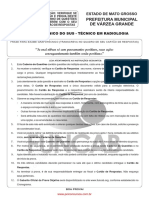 t50 V Agente Tecnico Do Sus Tecnico em Radiologia PDF