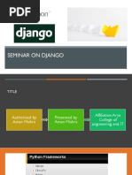 Presentation Aman Django