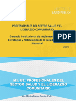 Profesionales del Sector Salud y el Lierazgo Comunitario