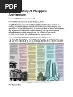 A Brief History of Philippine Architecture