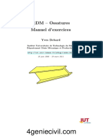 50 Exercices Corrigés Sur Les Ossatures (RDM) Par Yves DEBARD