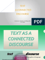 Text As A Connected Discourse Personal