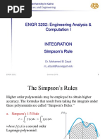 Integration - Simpson's Rule PDF