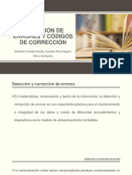 Detección de Errores y Códigos de Corrección