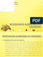 3 - Necessidades Alimentares Do Organismo