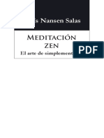 Lluís Nansen Salas. Meditación zen. El arte de simplemente ser