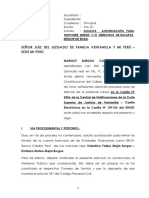 Demanda Solicita Autorización para Disponer de Derechos de Menor de Edad