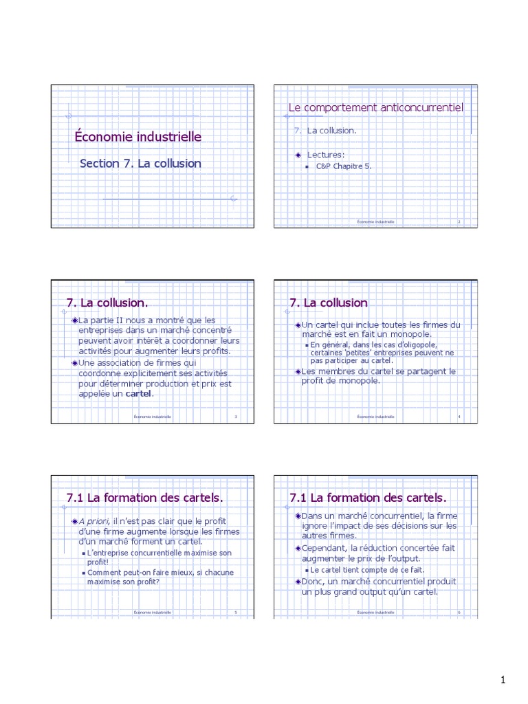 Cartel économie exemple
