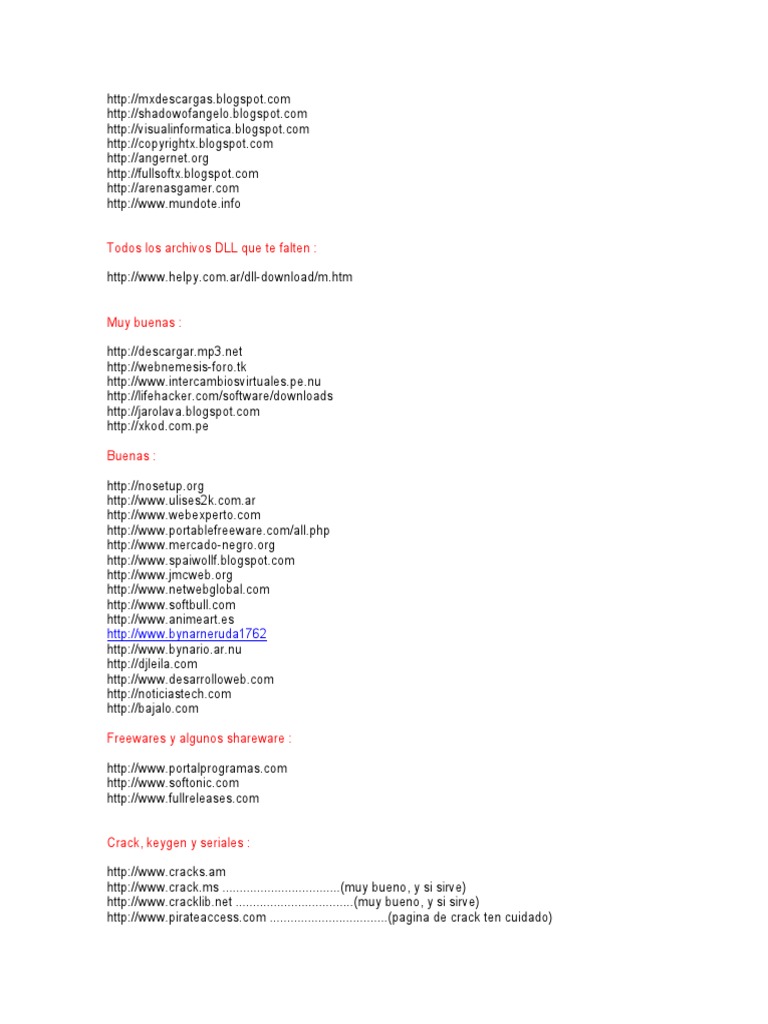 Paginas para descargar mods Paginas para descargar mods