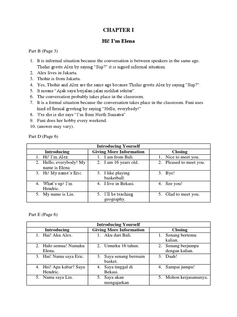 Bupena Bhs Inggris Kelas X