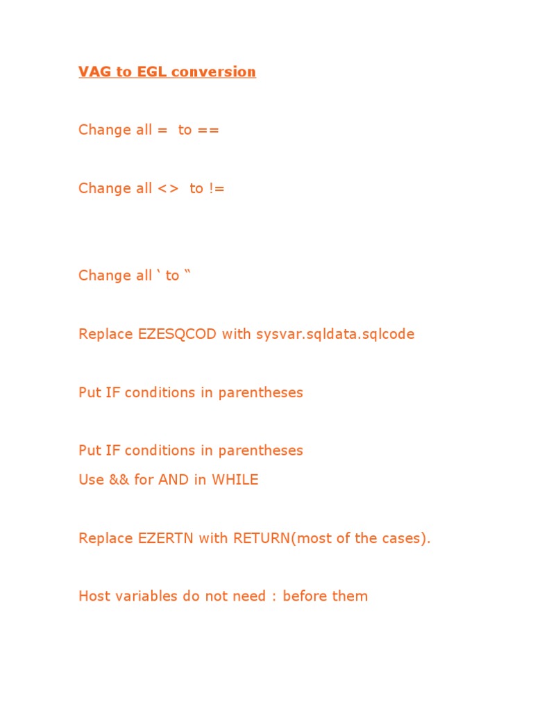 EGL Tips | PDF | Bracket | Variable (Computer Science)