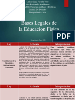 Bases Legales de La Educacion Fisica