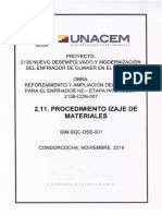 Proc. de Izaje de Materiales.
