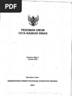 2003 KEP MENPAN 007 Ped Umum Takah Dinas