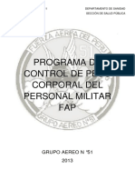 Control de peso militares FAP