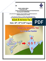 GST Programme 18 August 20 August 2017