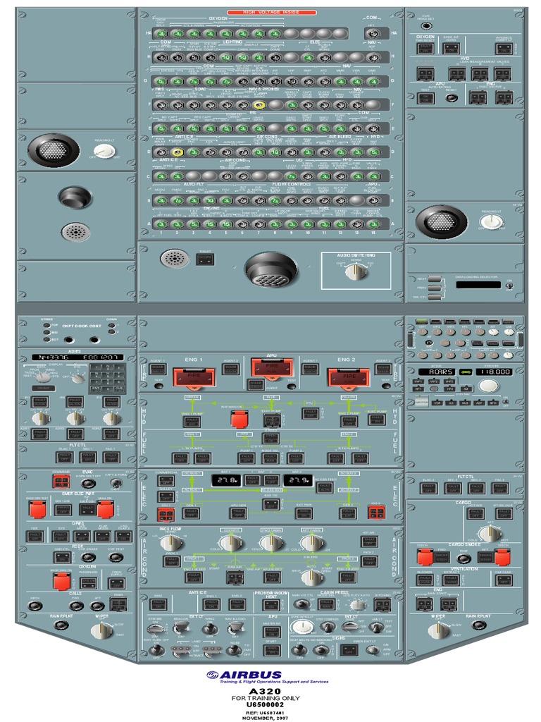 A320 Overhead Panel PDF Aviation Electronics