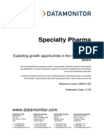 Specialty Pharma - Exploiting Growth Opportunities in The New Industry Space