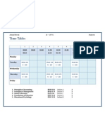 Time Table Ahmad