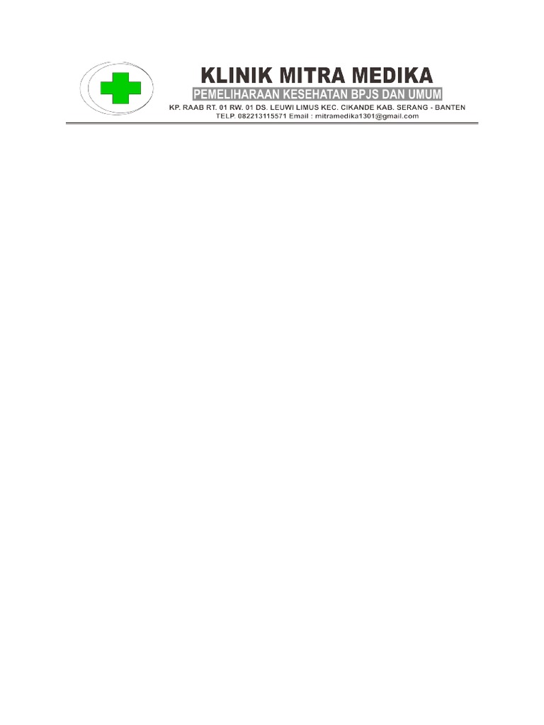 Kop Surat Klinik Mitra Medika A4-1 | PDF