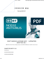 ESET NOD32 LICENSE KEY （UPDATED 2019-02-26） - WONGCW 網誌