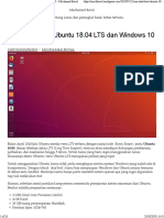 Cara Dual Boot Ubuntu 18