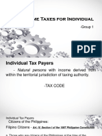 TAX 01 Indvidual Taxpayers