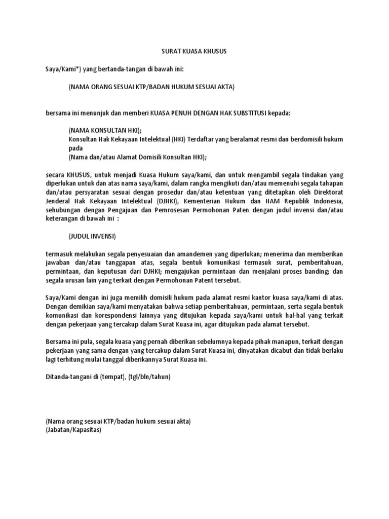 Contoh Surat Gugatan Hak Paten Contoh Surat Baik Benar Gratis