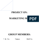 Project On: Marketing Mix