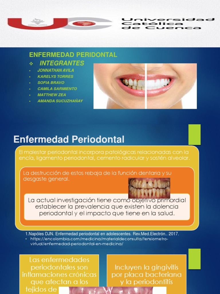 Enfermedad Periodontal" | PDF | Epidemiología | Medicina CLINICA