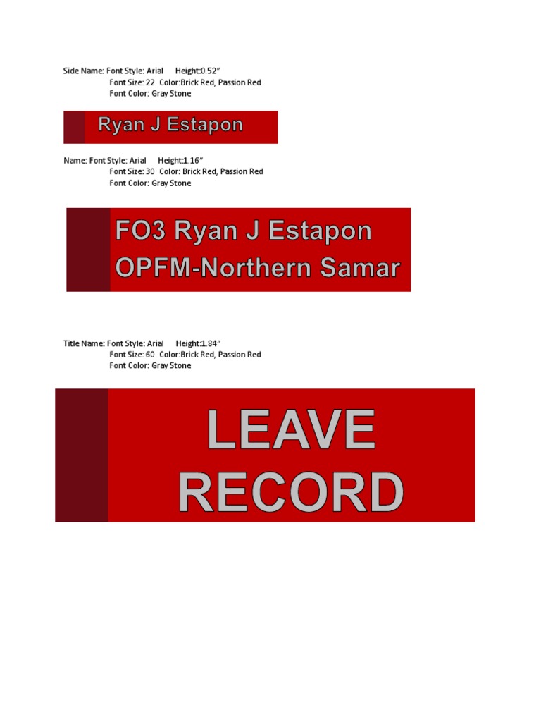COVER PAGE Leave Record | PDF | Social Science