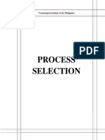 Process Selection 0