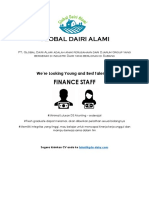 PT Global Dairi Alami Lowongan Akunting Personalia