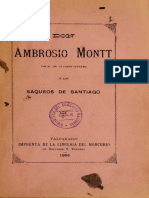 Don Ambrosio Montt Fiscal de La Corte Suprema y Los Saqueos de Santiago