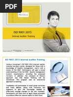 ISO 9001 Internal Auditor Training Brochure