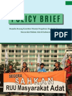 Policy Brief RUU Masyarakat Adat Menjali PDF