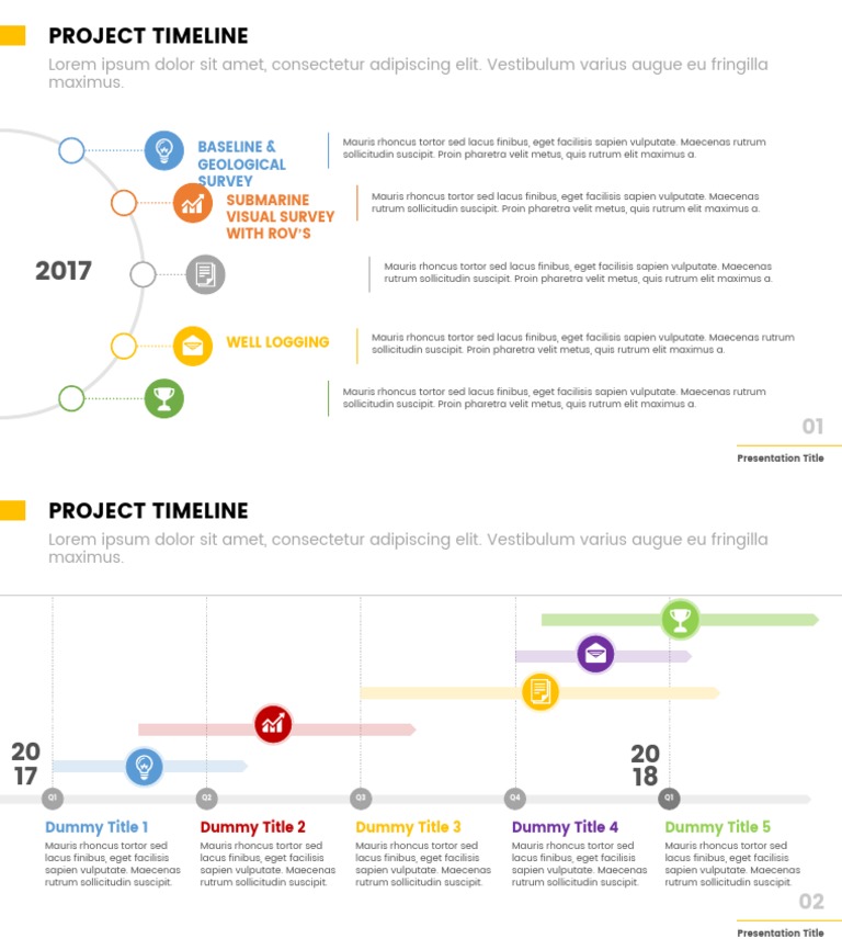 Project Timeline Overview Template | PDF | Home & Garden
