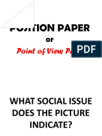 How to Write a Position Paper on a Social Issue