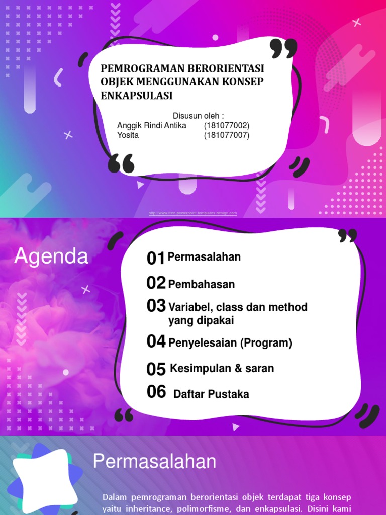 Konsep Enkapsulasi dalam OOP Java | PDF