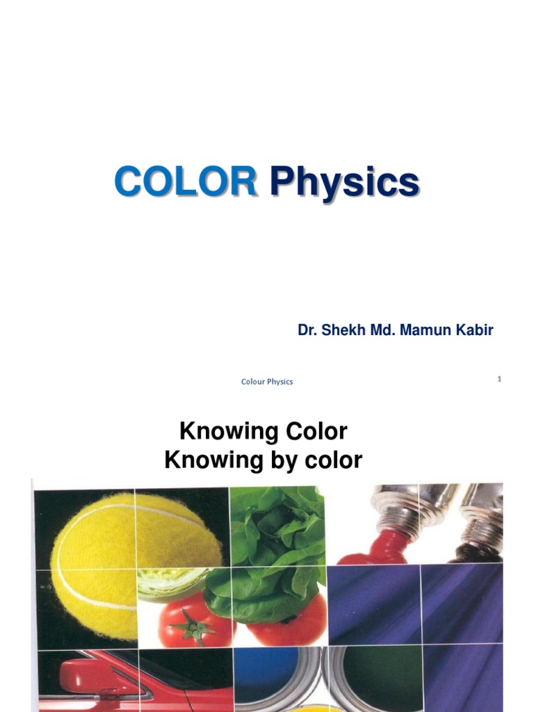 Understanding Color in Physics | PDF | Color | Blue